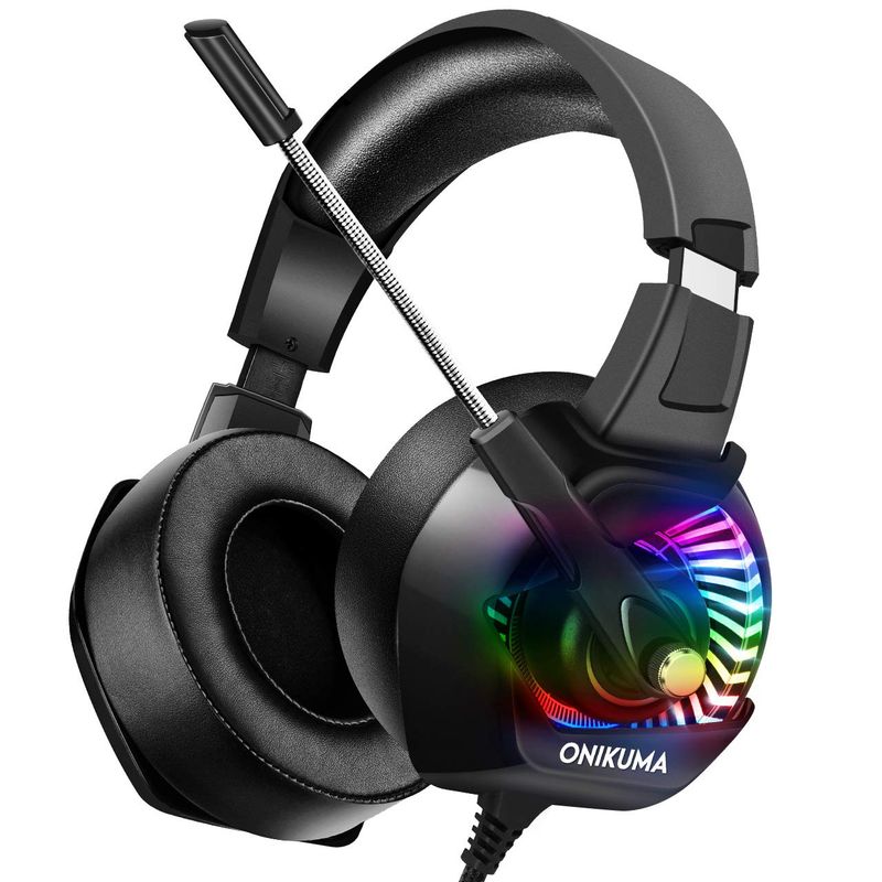 ONIKUMA - Audífonos Gamer Onikuma K6 RGB PC PS4 Xbox Switch
