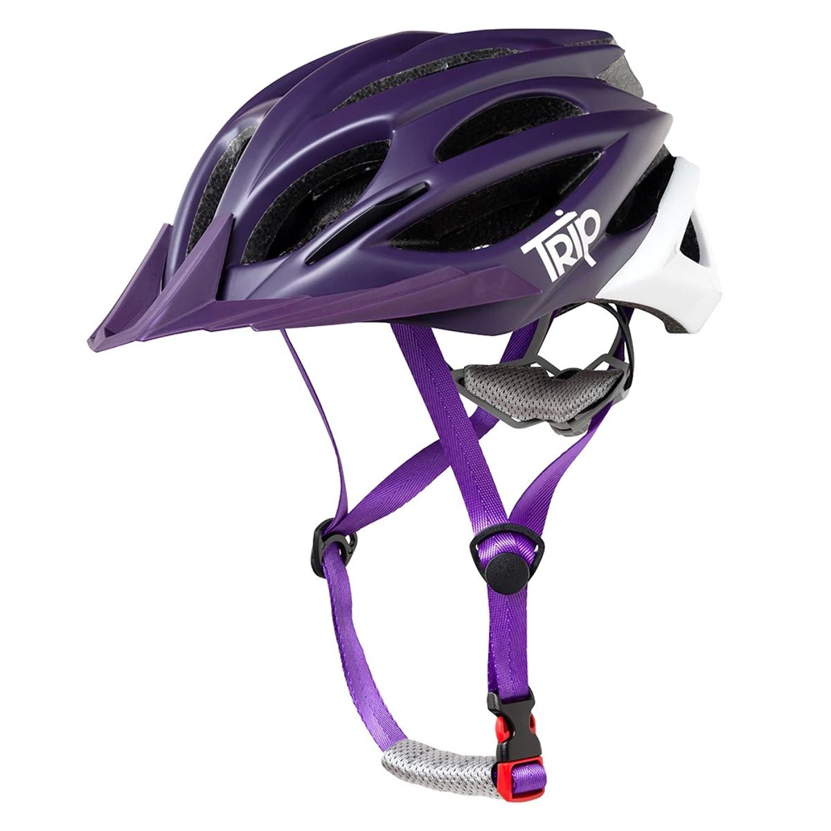 TRIP - CASCO TRIP MTB PURPLE WHITE - TALLA M