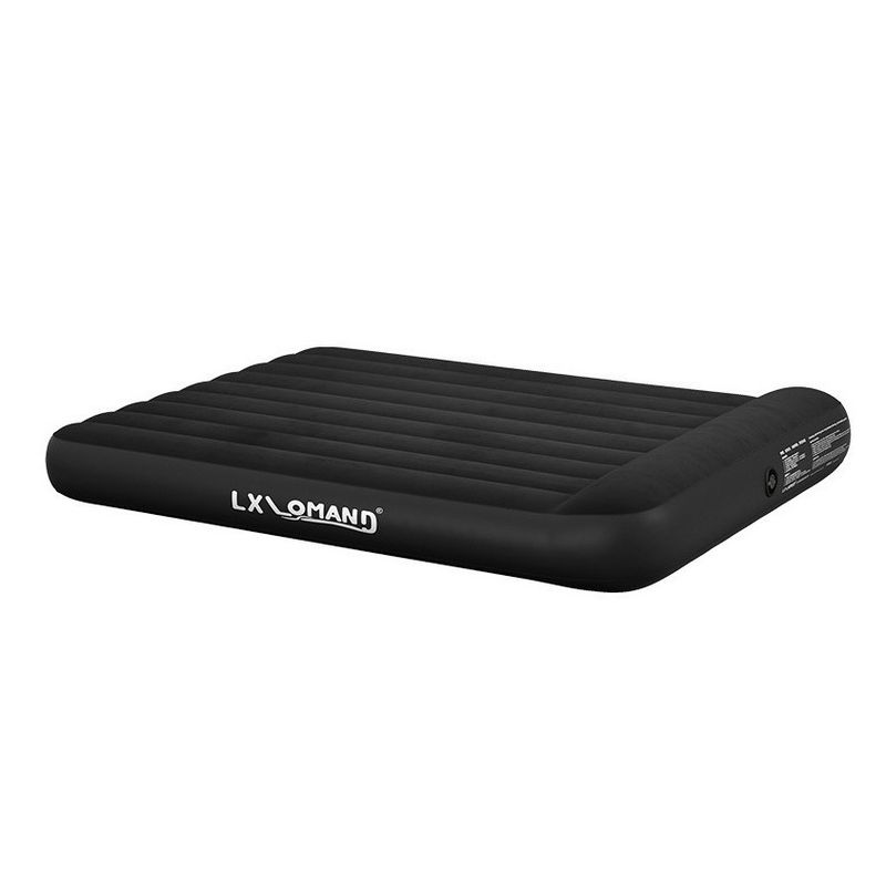 CRUSEC - Colchón Inflable Negro Cama Portatil Con Inflador Incluido