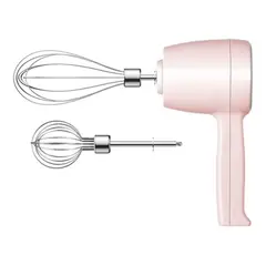 CRUSEC - Batidora Huevos Electrica Usb Recargable 18Cm Moledora Rosa