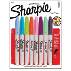 SHARPIE - 8 Plumones Marcador Permanente Colores Surtidos