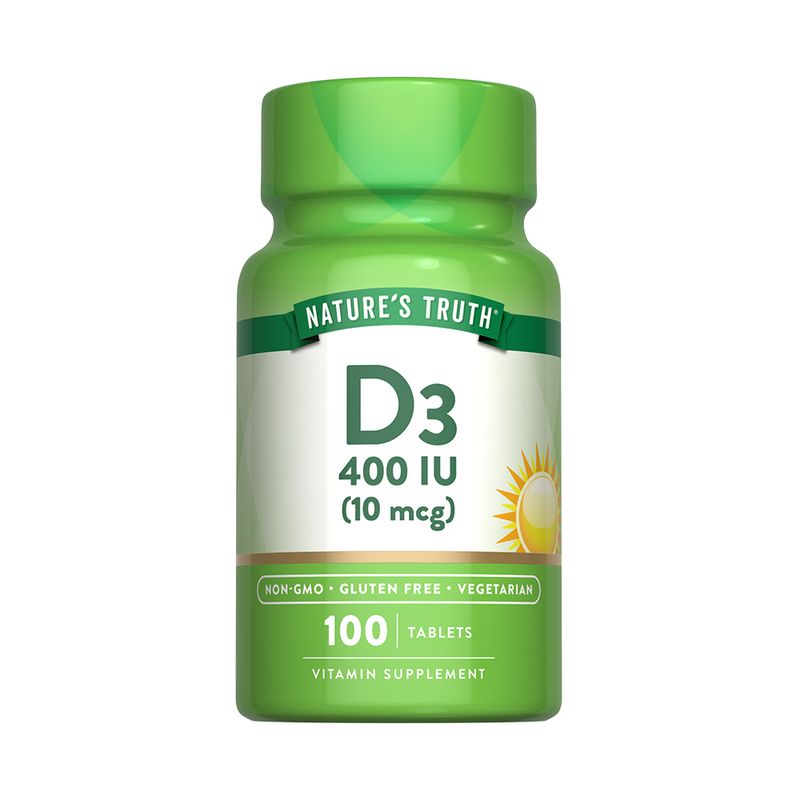 NATURE'S TRUTH - Vitamina D3 400 IU - 100 Comprimidos