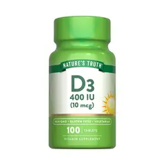 NATURE'S TRUTH - Vitamina D3 400 IU - 100 Comprimidos