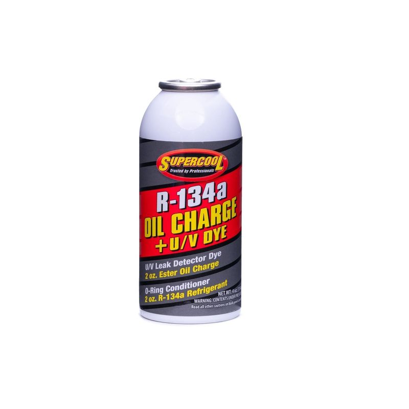 TSI SUPERCOOL - Carga aceite ESTER con tinte UV detector de fuga y R134a 4oz.