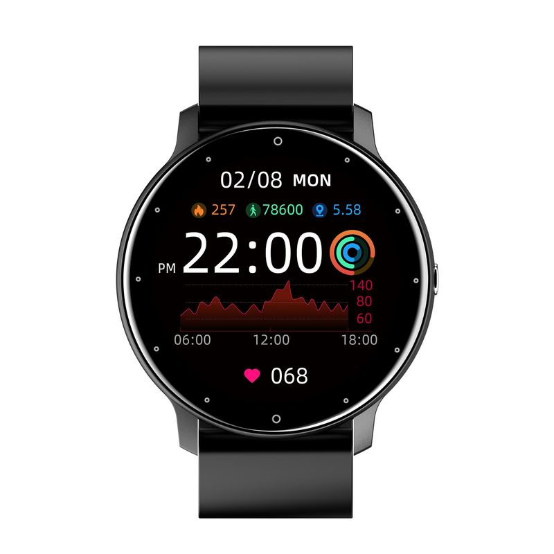 STARTECHOFFICE - Reloj Inteligente Smartwatch ZL02 Negro Wearables Larga Batería