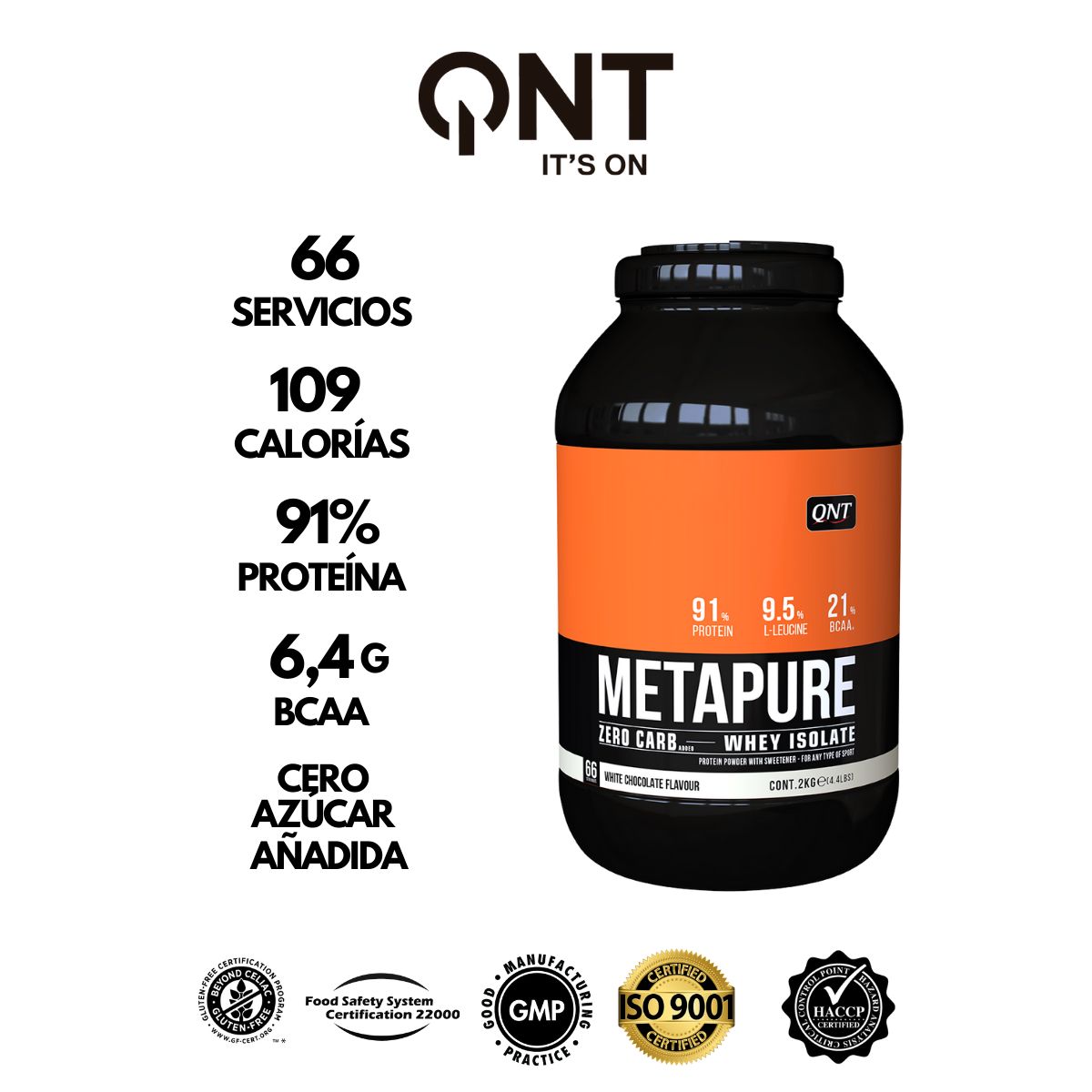 QNT - Proteina Metapure Whey Isolate Zero Carb 2Kg QNT