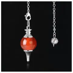 GENERICO - Péndulo Esfera Cornalina Ágata Roja