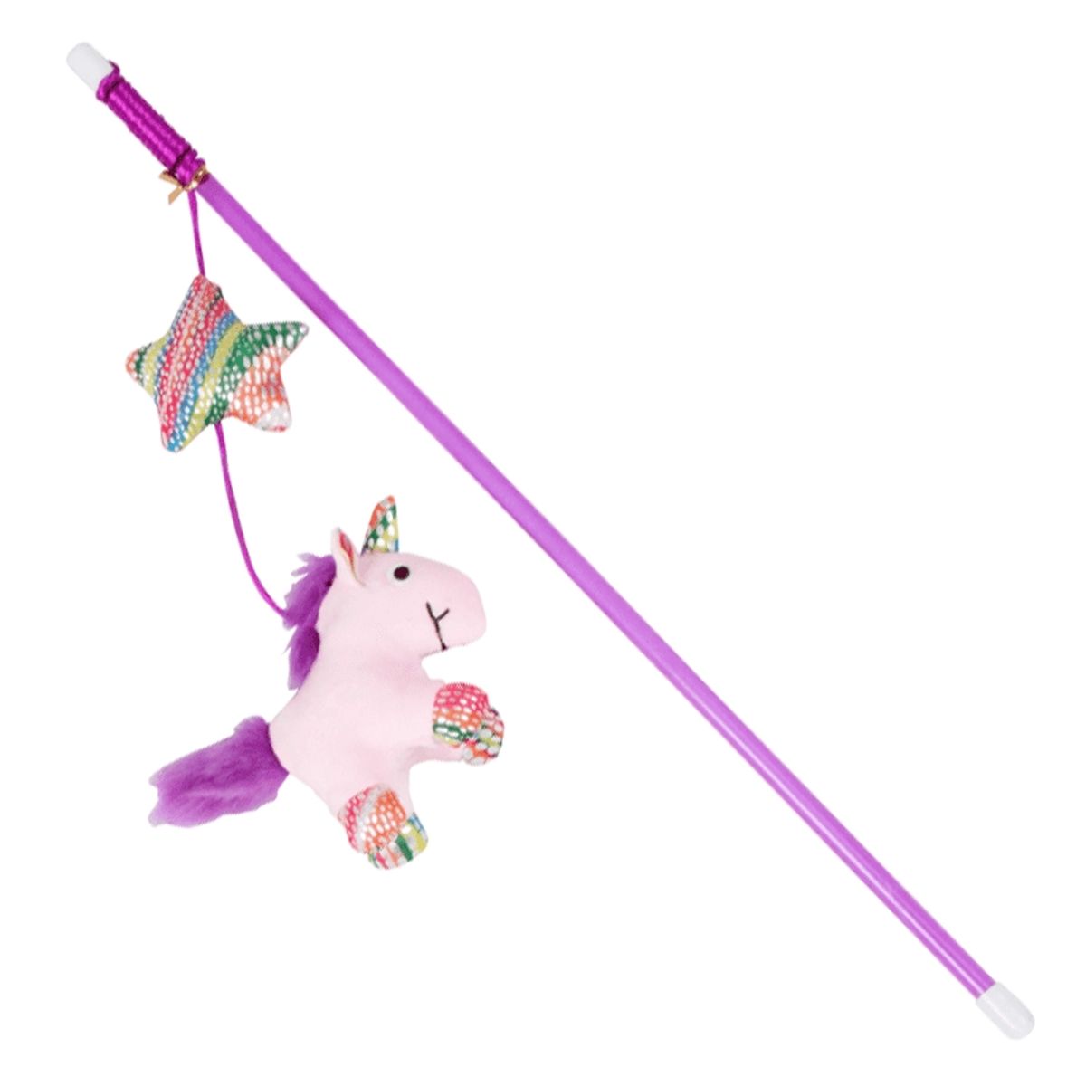PAWISE - Juguete Pawise Varita Peluche Unicornio Gato Con Catnip