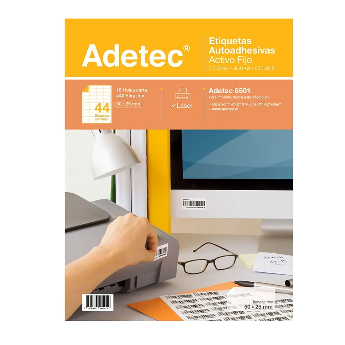 ADETEC - Etiquetas Autoadhesivas Ideales Para Activo Fijo