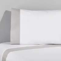 Sábana Lisa Piqué Gris 220 Hilos Super King