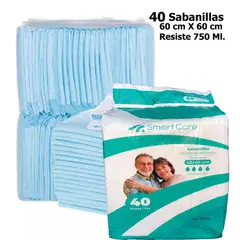 GENERICO - Protector De Cama Sabanilla. Muy Absorbentes 750 Ml