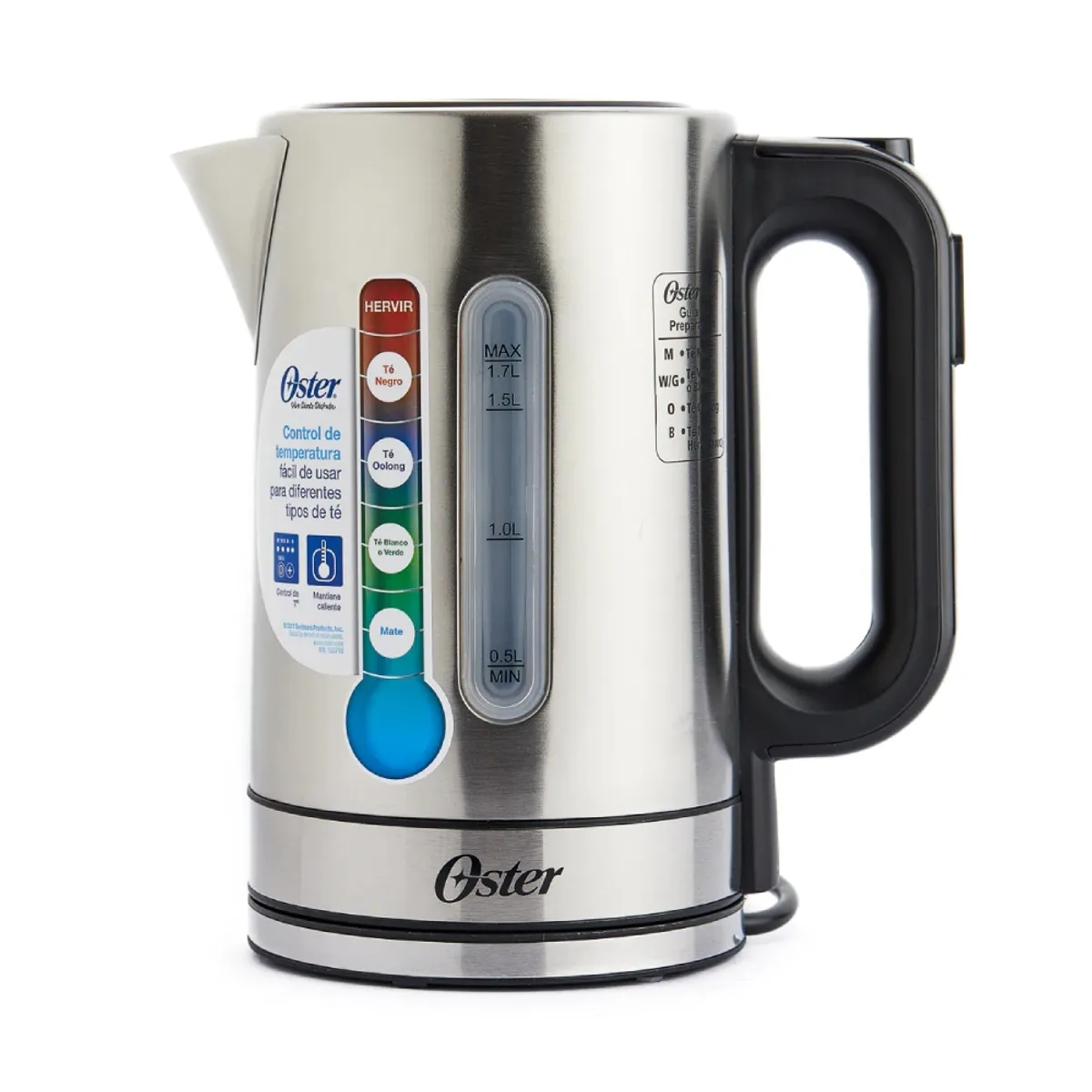 OSTER - Hervidor eléctrico Oster® 1.7 lt control de temperatura BVSTKT8970