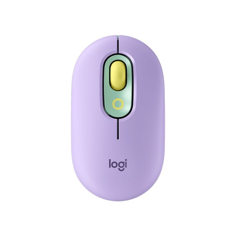 LOGITECH - Mouse Logitech Pop Mouse c Emoji Lila 4000 dpi Inalambrico