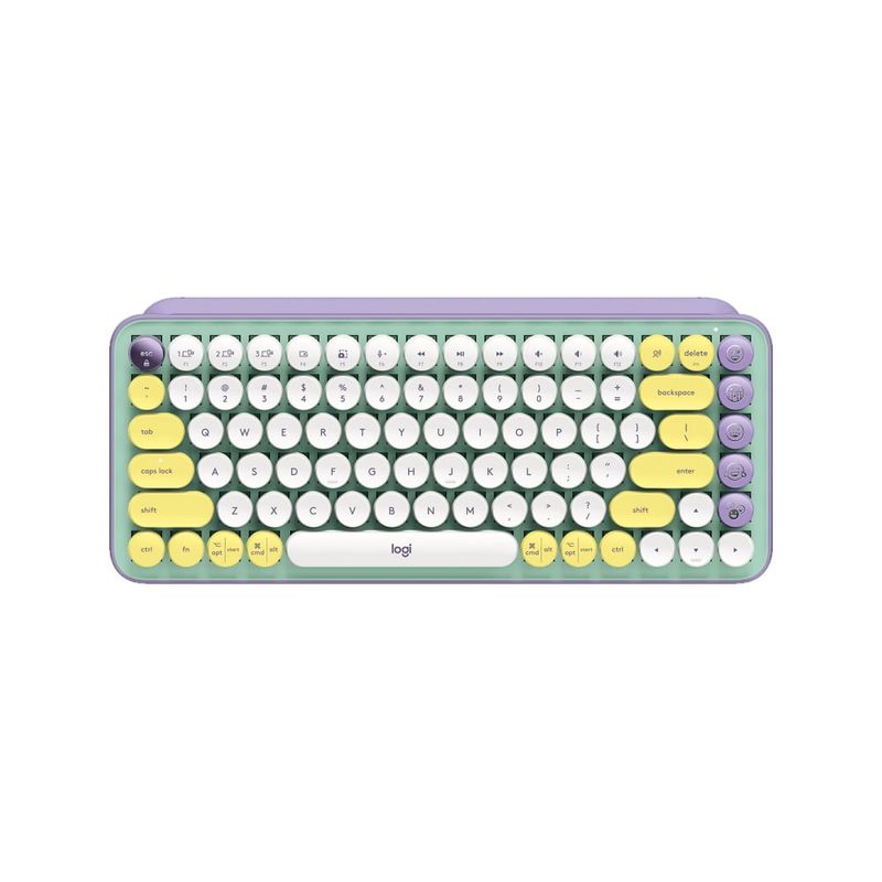 LOGITECH - Teclado Logitech Pop Keys Lila Mecánico Inalambrico Daydream