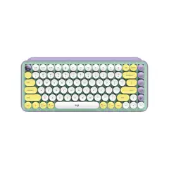 LOGITECH - Teclado Pop Keys Lila Mecánico Inalambrico Daydream
