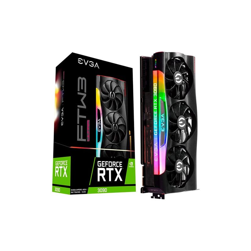 EVGA - Tarjeta de Video EVGA FTW3 Ultra RTX 3090 24GB GDDR6X