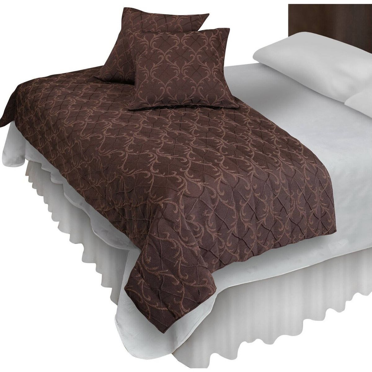 MALLORCA - Piecera Con Fundas Sk Barroco Chocolate Reversible