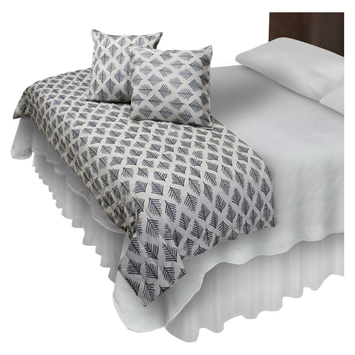 MALLORCA - Piecera Con Fundas Sk Aspen Grafito Reversible.