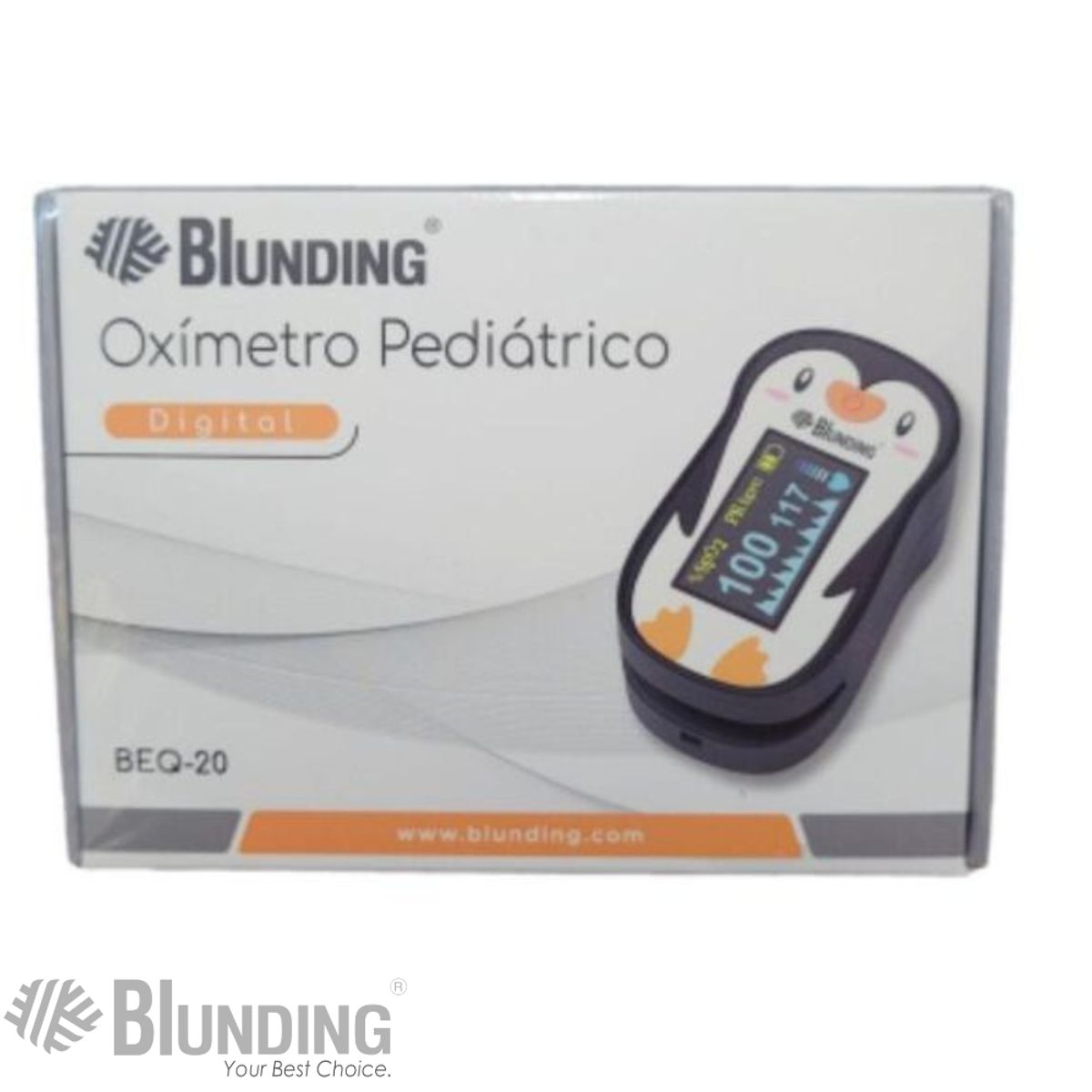 BLUNDING - Oxímetro de pulso de dedo pediátrico Blunding