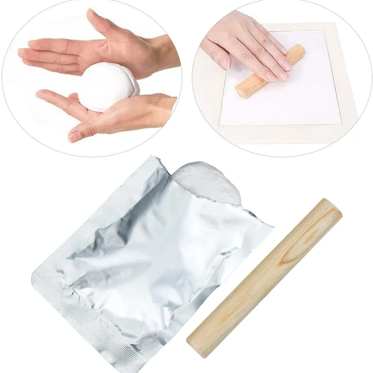 KAUTIVA - Kit Para Hacer Huellas Manos Pies Marcos Fotos Bebé