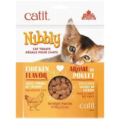 CATIT - Nibbly Snack gato Sabor Pollo, 90Grs