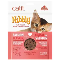 CATIT - Nibbly Snack Gato Sabor Salmon, 90Grs
