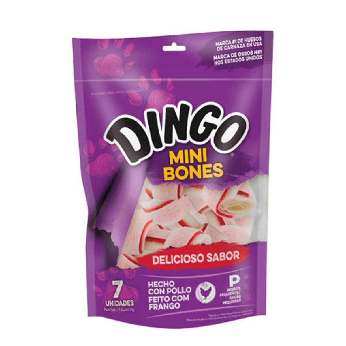 DINGO - Snack Dingo Mini Bones Perro, 7 Und