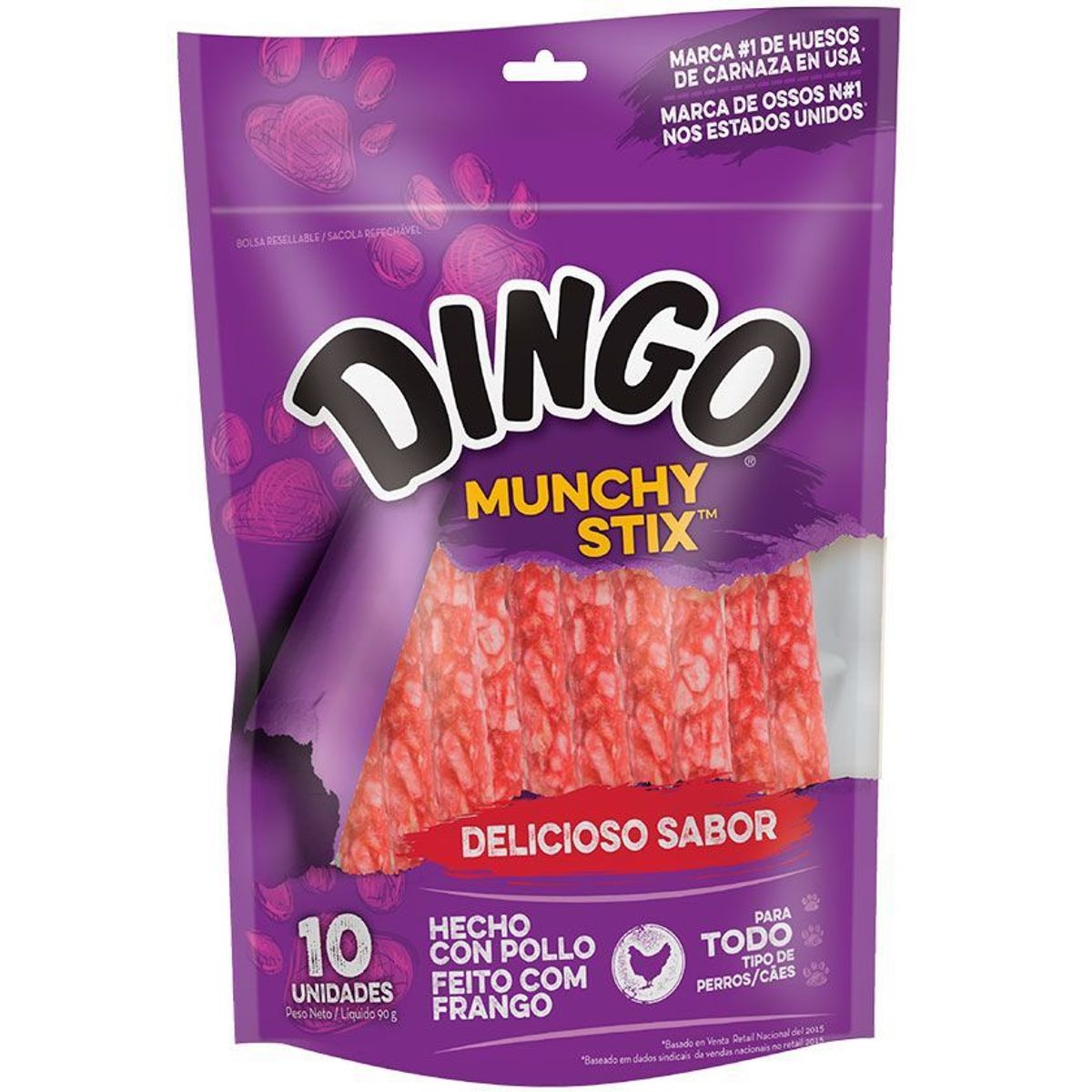 DINGO - Snack Dingo Munchy Sticks Perro, 90gr