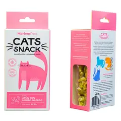 MARBEN PETS - Galletas Cats Snack Sabor Atún y Catnip Gato 80gr