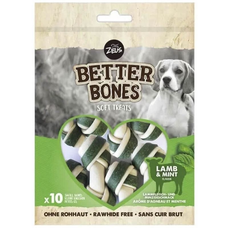 ZEUS - Zeus Better Bones Snack Huesitos Cordero y Menta, 219gr
