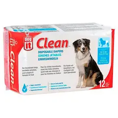 DOG IT - Dogit Pañales Desechables Perro Large 16 a 25 kg, 10 Und