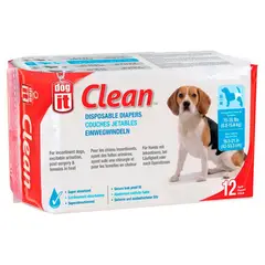 DOG IT - Dogit Pañales Desechables Perro Medium 7 a 16 kg, 10 Und