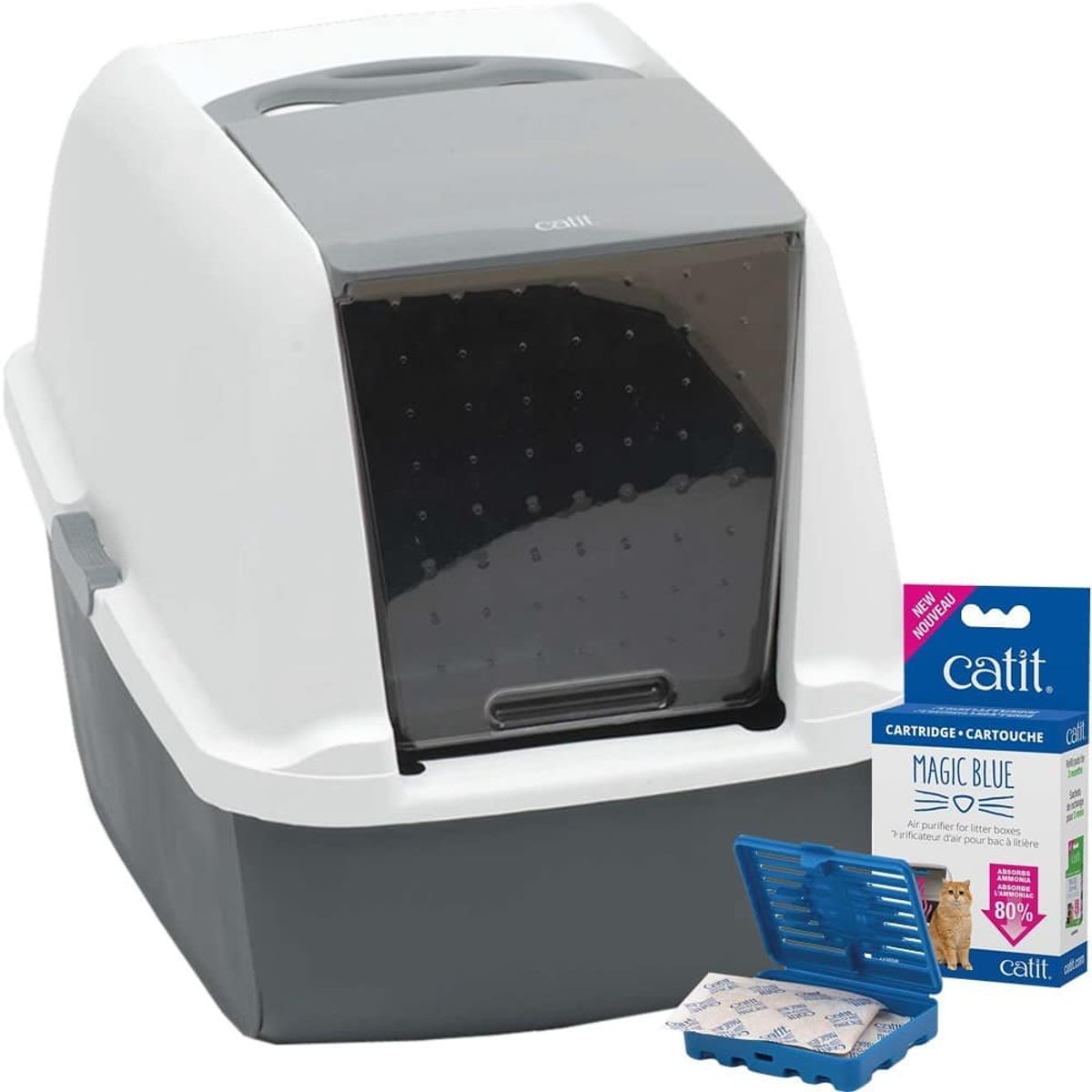 CATIT - Baño Arenero Gato Catit Magic Blue Tamaño Jumbo