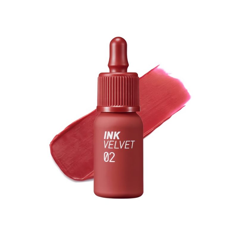 PERIPERA - Tinta Labial INK VELVET 02 CELEB DEEP ROSE Cosmética Coreana