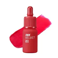 PERIPERA - Tinta Labial INK VELVET 008 SELLOUT RED - Cosmética Coreana