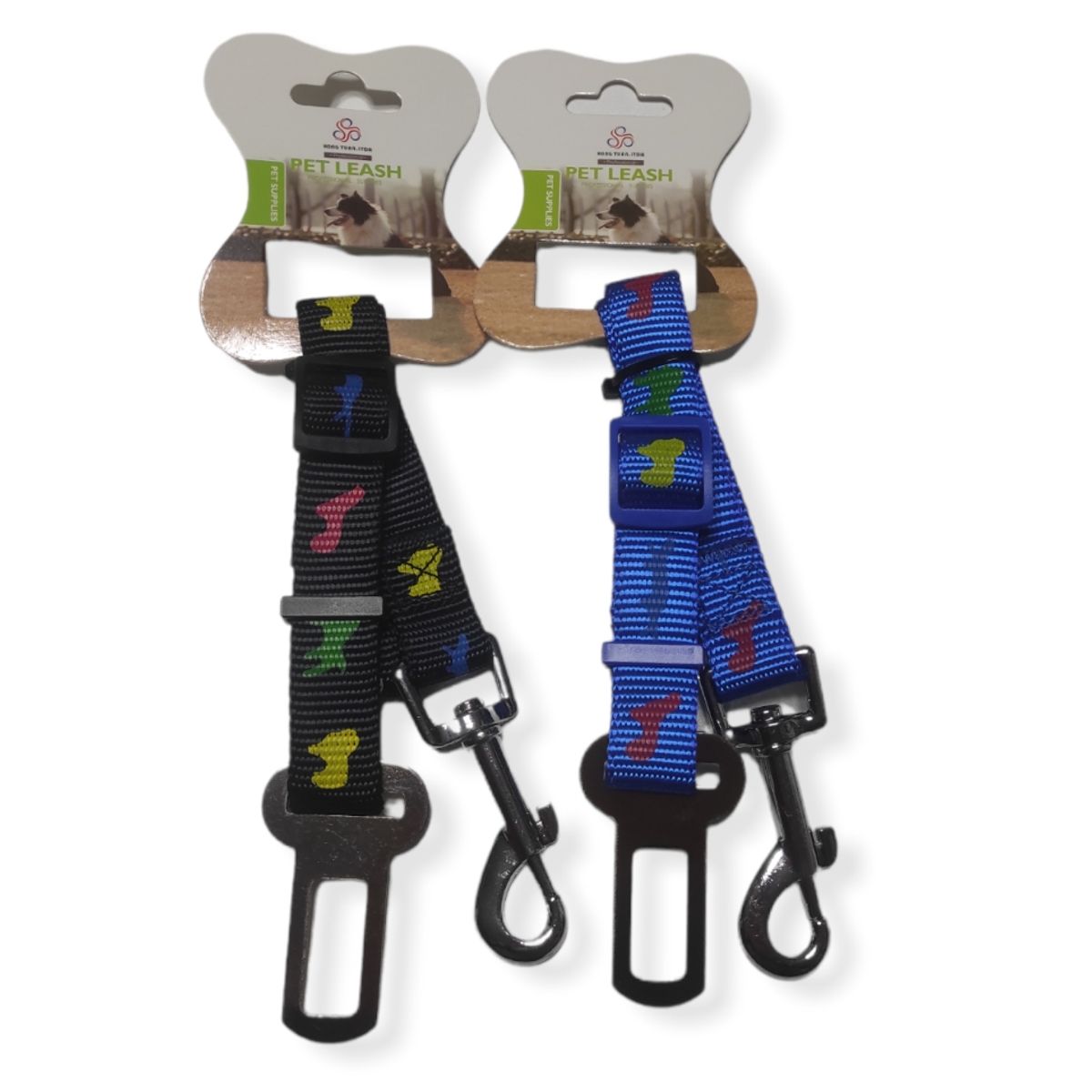 GENERICO - Pack 2 Cinturon Seguridad Mascota Vehiculo Macho Diseño