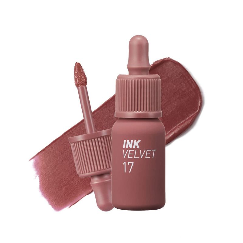 PERIPERA - Tinta Labial INK VELVET 017 ROSY NUDE - Cosmética Coreana