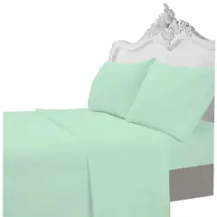 MALLORCA - Juego de Sabanas 200 Hilos Lisa Esmeralda King