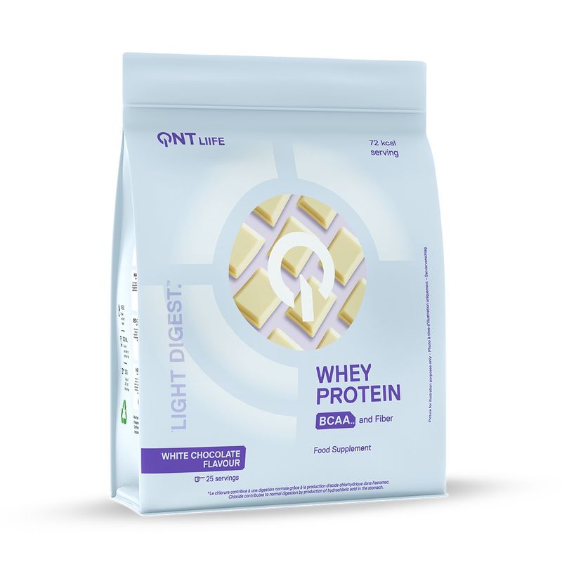 QNT - Proteina Whey Light Digest 500gr Chocolate Blanco QNT