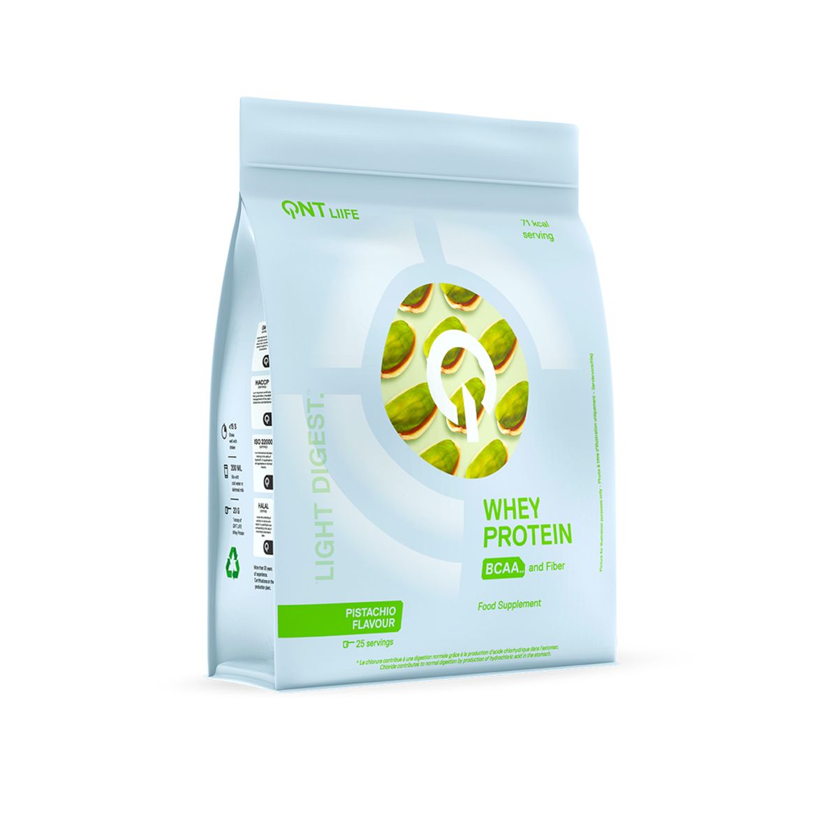 QNT - Proteina Para Cocinar Whey Light Digest 500gr Pistacho QNT