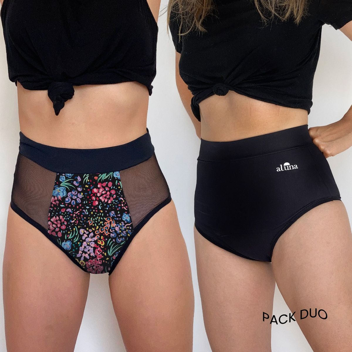 ALUNA - Pack Duo Modelador calzones menstruales.
