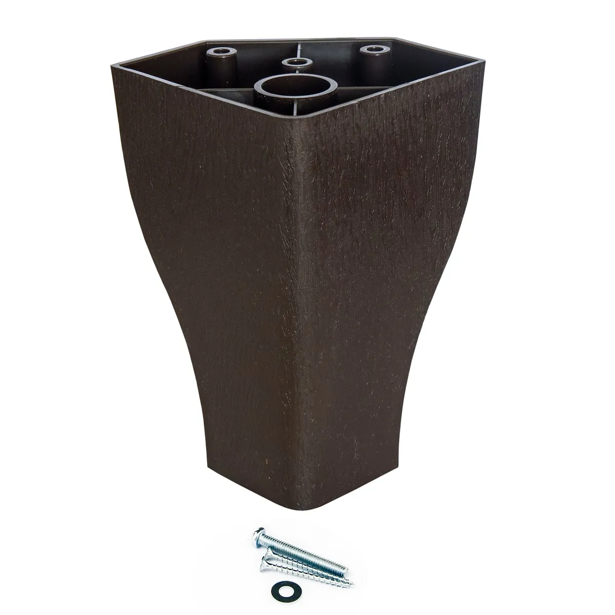 FLEX - Pata para cama tipo europea plástico Flex-Cic Caoba