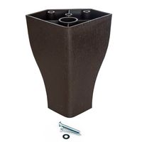 Pata para cama tipo europea plástico Flex-Cic Caoba