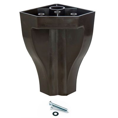 Imagen 2 del producto Pata para cama tipo europea plástico Flex-Cic Caoba