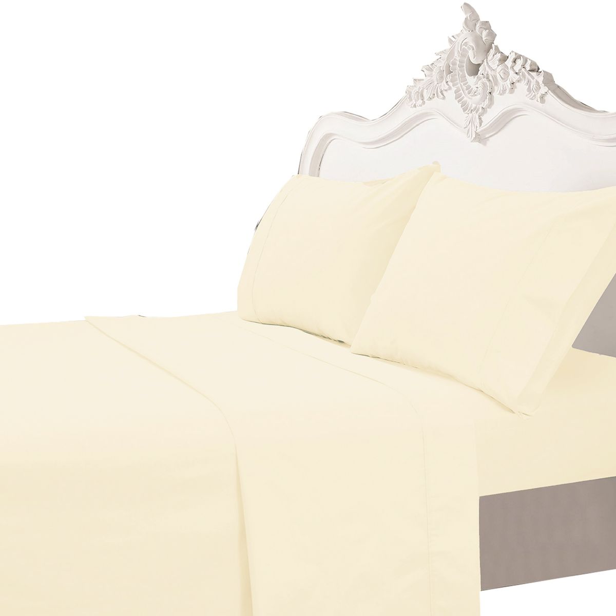 MALLORCA - Juego de Sabanas 200 Hilos Lisa Cruda Superking