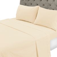 Juego de Sabanas 144 Hilos Lisa Cruda 1 Plaza