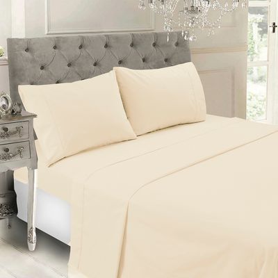 Imagen 2 del producto Juego de Sabanas 144 Hilos Lisa Cruda 1 Plaza