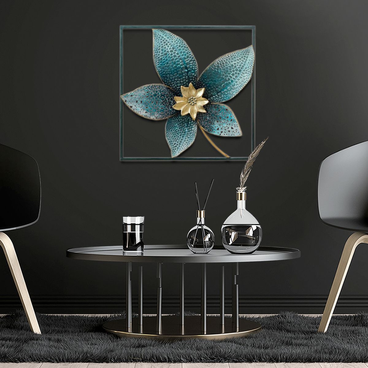 MALLORCA - Placa Mural Marco Decorativa Poinsetia