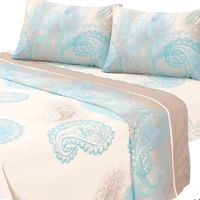 Juego de Sabanas 144 Hilos King Vilafranca Turquesa