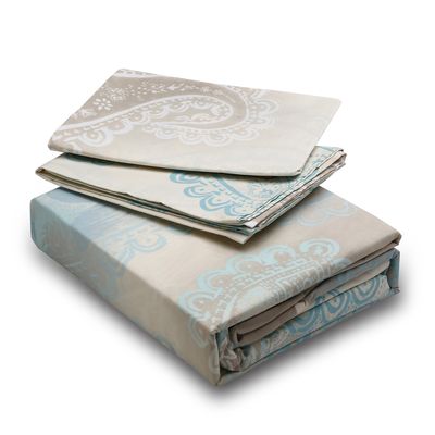 Imagen 2 del producto Juego de Sabanas 144 Hilos 2 Plazas Vilafranca Turquesa